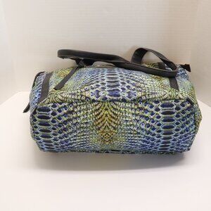 Aimee Kestenberg  Women's Faus Snakeskin Embossed Handbag Tote with Pockets